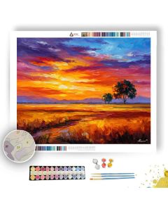 SUNSET PLAINS - Paint by Numbers Full Kit