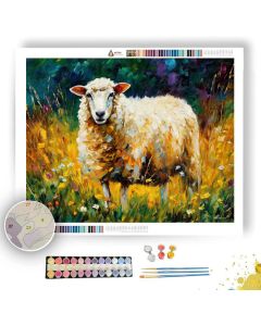 MEADOW SHEEP GRAZE - Paint by Numbers Full Kit