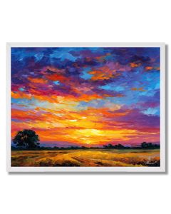 SUNSET FIELD GLOW - FRAMED