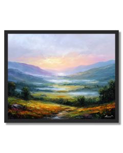 DAWN VALLEY MIST - FRAMED