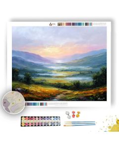 DAWN VALLEY MIST - Paint by Numbers Full Kit