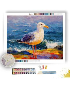 COASTAL SEAGULL WATCH - Paint by Numbers Full Kit