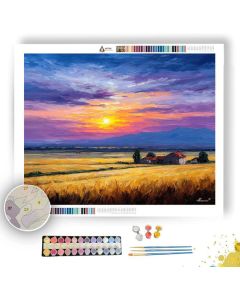 PLAINS AT DAWN - Paint by Numbers Full Kit