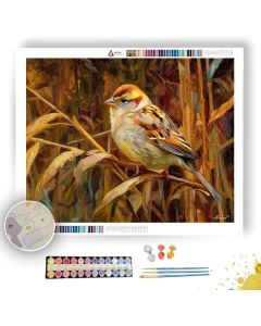 FIELD SPARROW REST - Paint by Numbers Full Kit