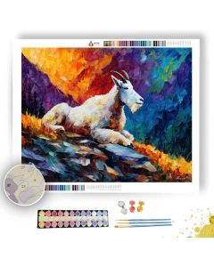 MOUNTAIN GOAT LEDGE - Paint by Numbers Full Kit