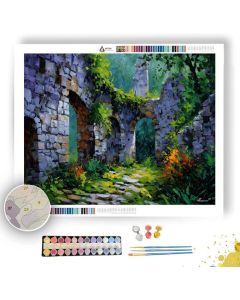 MOSSBOUND RUINS - Paint by Numbers Full Kit