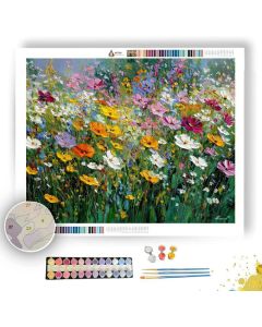 WILDFLOWER SPELLFIELD - Paint by Numbers Full Kit