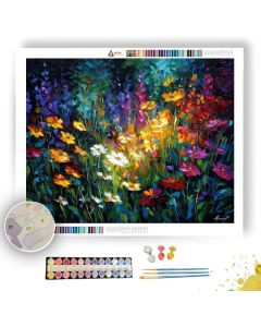 LUMINOUS GARDEN BLOOM - Paint by Numbers Full Kit