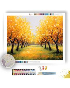 GOLDEN STEM ORCHARD - Paint by Numbers Full Kit