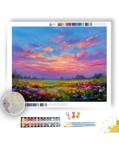 QUIET SKY MEADOW - Paint by Numbers Full Kit