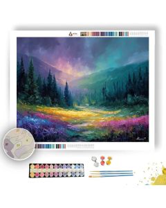 SOFT AURORA FIELD - Paint by Numbers Full Kit