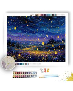 LANTERNFIELD NIGHT - Paint by Numbers Full Kit