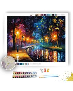 LANTERN PATH NIGHT - Paint by Numbers Full Kit