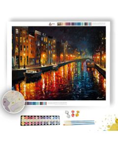 SILENT CANAL NIGHT - Paint by Numbers Full Kit