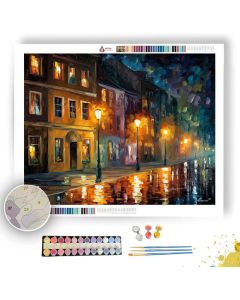 MOONLIT STREET CALM - Paint by Numbers Full Kit