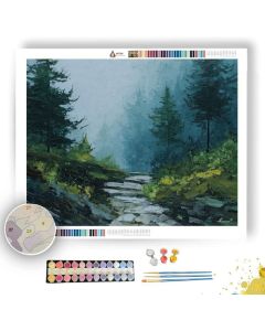 QUIET TRACE SHAPE - Paint by Numbers Full Kit