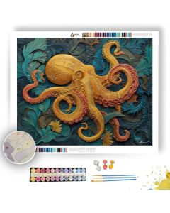 INK TANGLE DEPTH - Paint by Numbers Full Kit