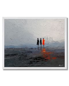 THIN TRACE FIGURE - FRAMED