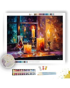 CANDLE SOFT EVENING - Paint by Numbers Full Kit