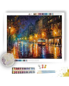 CITY AFTER RAIN - Paint by Numbers Full Kit