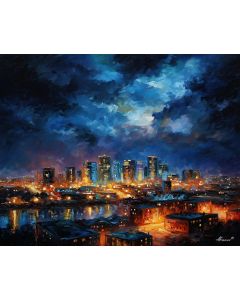 CLOUDS OVER CITY NIGHT