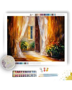 CURTAIN LIGHT MORNING - Paint by Numbers Full Kit