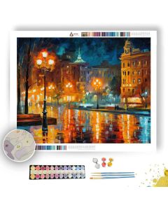 EMPTY SQUARE NIGHT - Paint by Numbers Full Kit