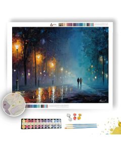 FOGBOUND NIGHT WALK - Paint by Numbers Full Kit