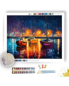 HARBOR AFTER DARK - Paint by Numbers Full Kit