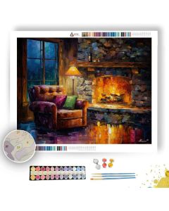 HEARTHSIDE REST - Paint by Numbers Full Kit