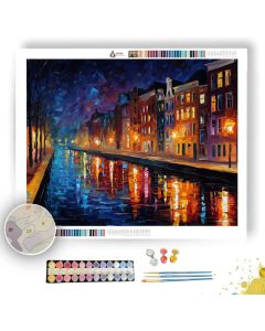 MIDNIGHT CANAL CALM - Paint by Numbers Full Kit