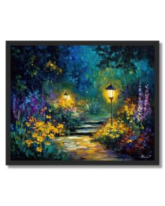 MIDNIGHT GARDEN LIGHT - FRAMED