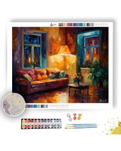SOFT EVENING INTERIOR - Paint by Numbers Full Kit