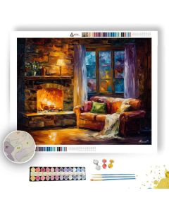 SOFT HEARTH AFTERNOON - Paint by Numbers Full Kit