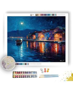 VELVET MOON HARBOR - Paint by Numbers Full Kit