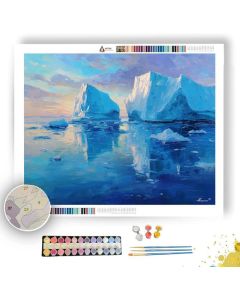 BLUE FROZEN FJORD - Paint by Numbers Full Kit