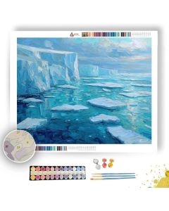 WHITE PALE DEPTH - Paint by Numbers Full Kit