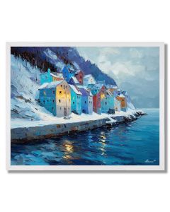 COASTAL QUIET VILLAGE - FRAMED