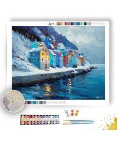 COASTAL QUIET VILLAGE - Paint by Numbers Full Kit