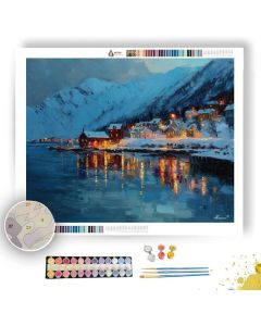 HILLSIDE NORTHERN REINDEER - Paint by Numbers Full Kit
