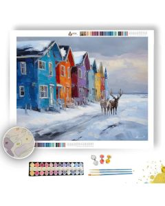 QUIET LIVING REINDEER - Paint by Numbers Full Kit
