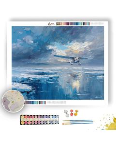 GRAY WIDE PASSAGE - Paint by Numbers Full Kit