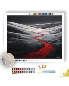 CRIMSON THREAD WAY B&W - Paint by Numbers Full Kit