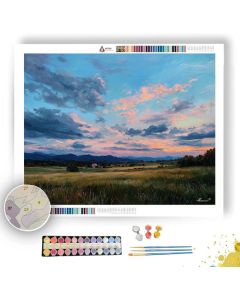 DUSK FIELD QUIET - Paint by Numbers Full Kit