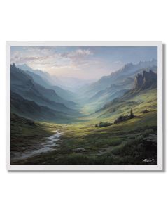 FADED LIGHT VALLEY - FRAMED