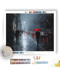 OBSIDIAN RAIN SILHOUETTE - Paint by Numbers Full Kit