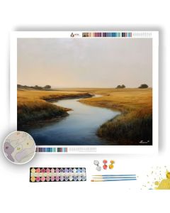 QUIET RIVER CURVE - Paint by Numbers Full Kit