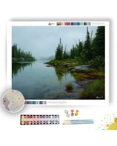 SILENT LAKE EDGE - Paint by Numbers Full Kit