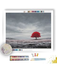 SOLITARY COLOR REMNANT B&W - Paint by Numbers Full Kit