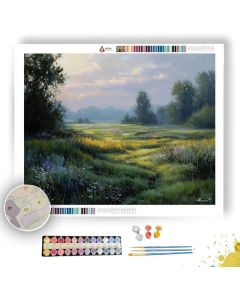 STILL MEADOW MORNING - Paint by Numbers Full Kit